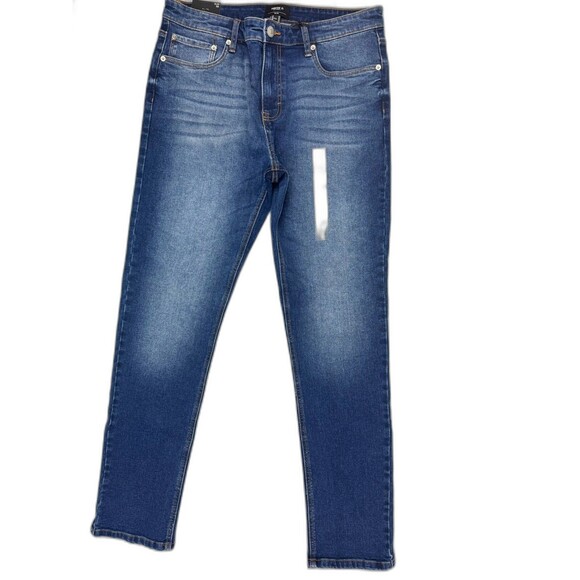 Forever 21 Size 33 Womens Jeans Slim High Rise Dark Wash Stretch - Picture 1 of 5